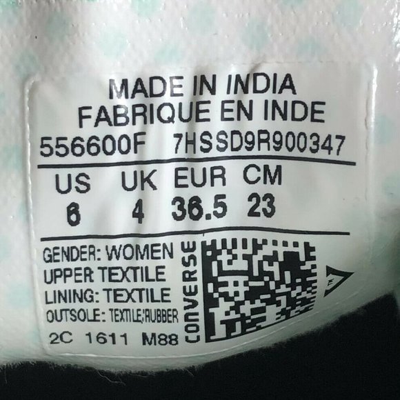 Converse Womens All Star Double Tongue Shoe Size 6 - Picture 7 of 7